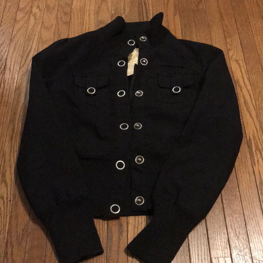Black casual jacket
